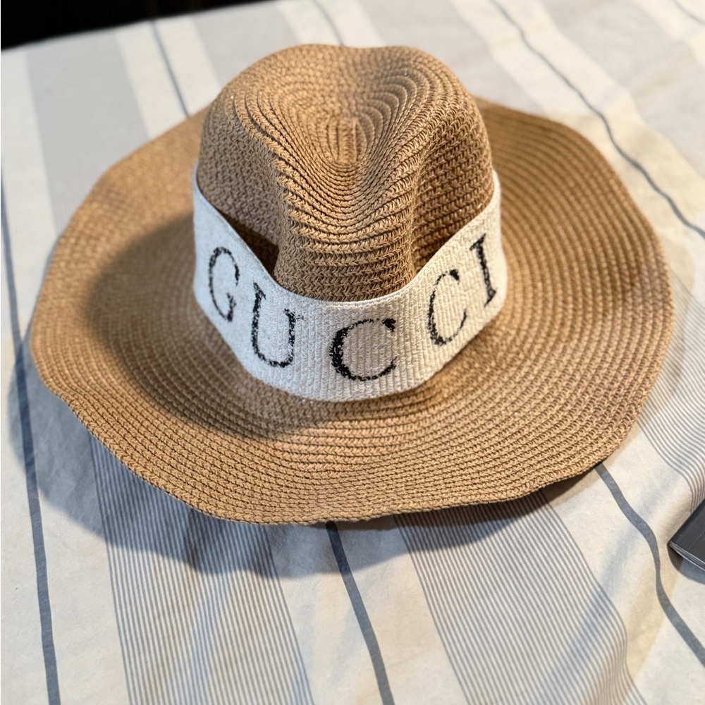 Gucci Tan Straw Hat